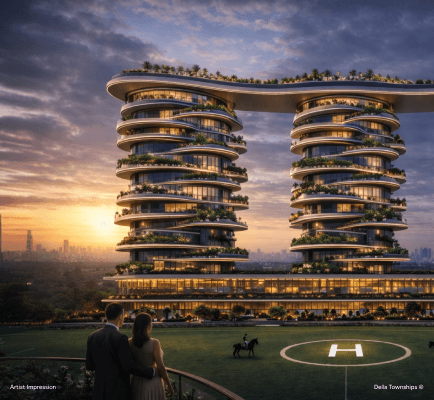 Luxury five star resort pavilion surrounded by nature within a Della integrated townships