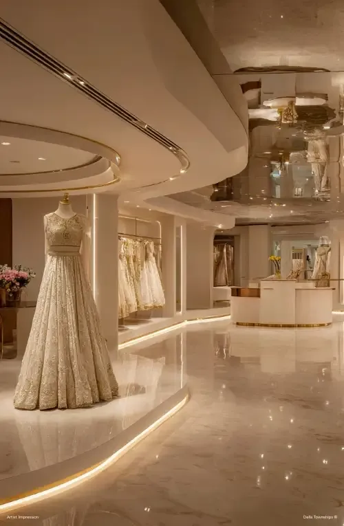 Luxury bridal and ceremonial couture brands at Della Design District by Della Townships