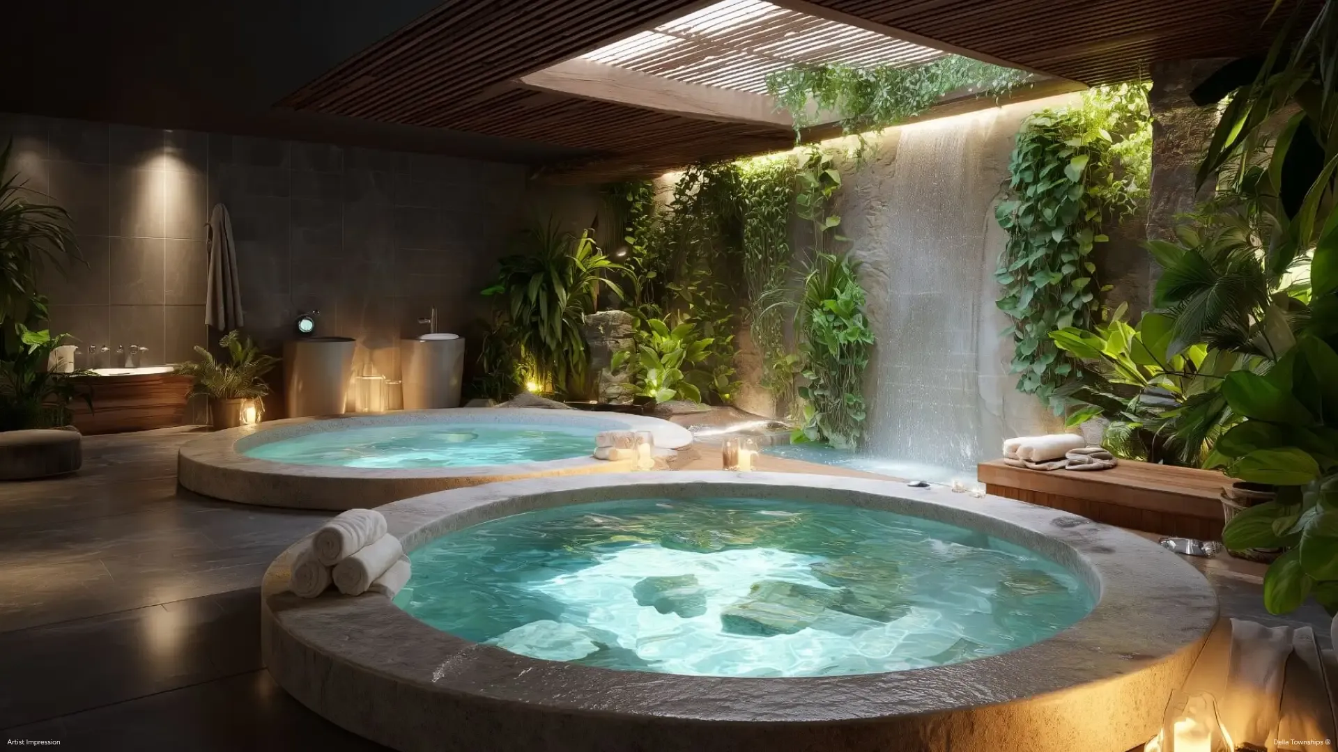 Cold plunge recovery therapy at Della MayrLife Longevity Therapies center
