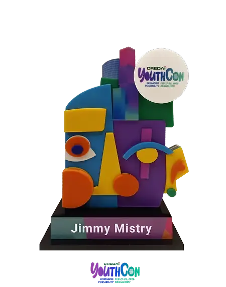 Jimmy Mistry honored for his talk on “Design Futurism” redefining the future of Indian townships at CREDAI Youthcon 2026