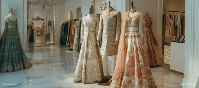 Bridal and celebration experiences curated within the Della Townships design district