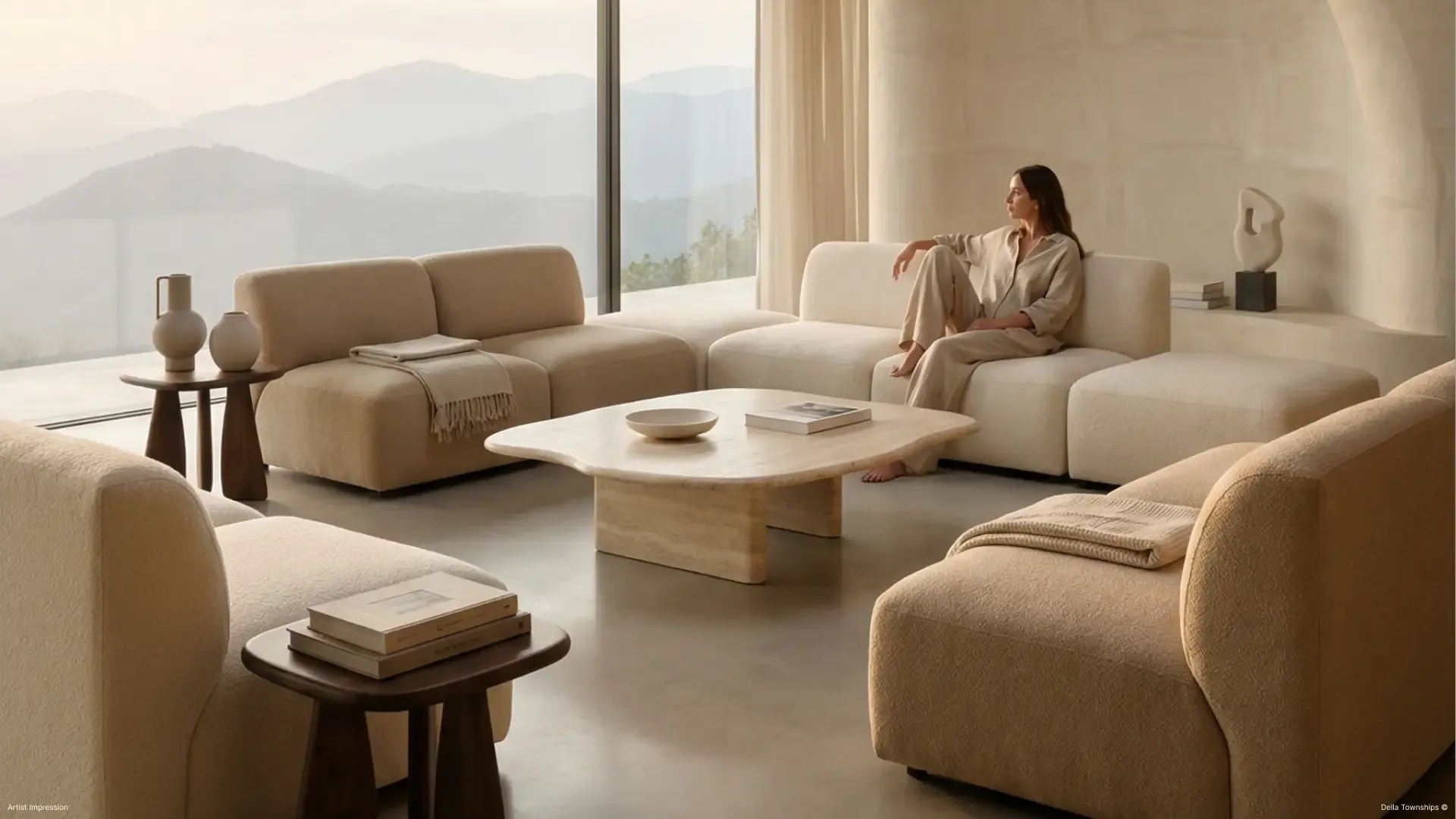 Luxury furniture and iconic design houses showcased within the Della Townships design district