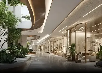 Immersive luxury retail promenade at Della Design Districts