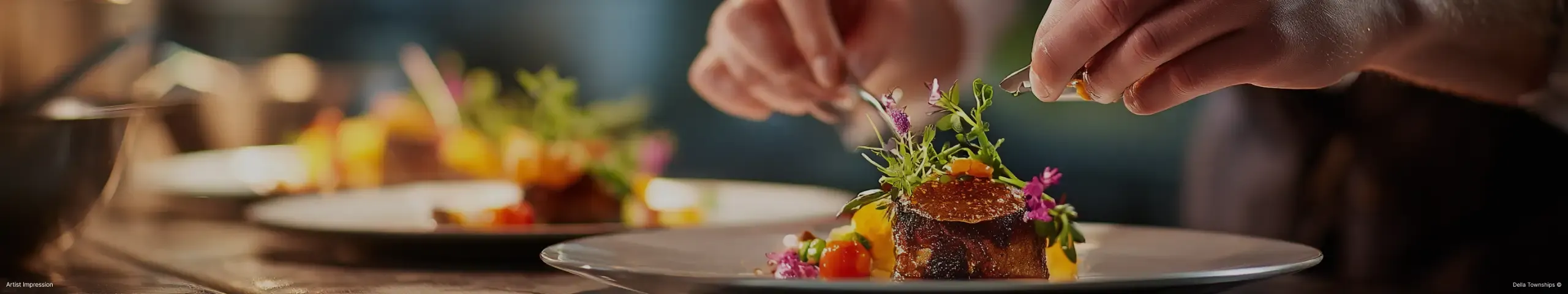 Destination gastronomy and bars at Della Design District by Della Townships