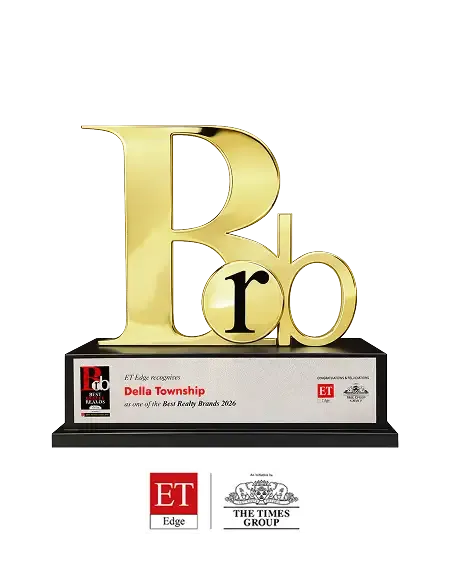 Della Townships receiving ET Edge Realty Award 2026 for Best Realty Brand