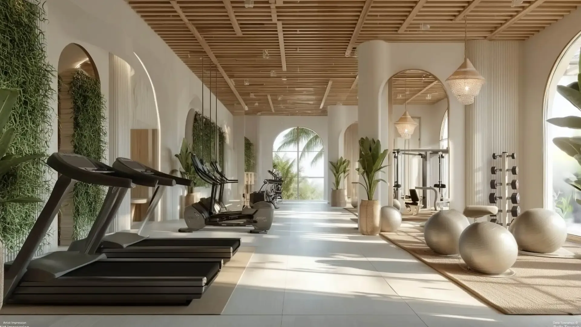 Physical therapy fitness studio at Della MayrLife Medical Wellness Township