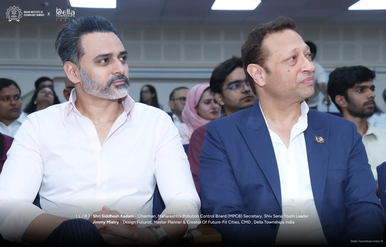 Siddhesh Kadam, Chairman of MPCB, attending the Della Townships and IIT Bombay event
