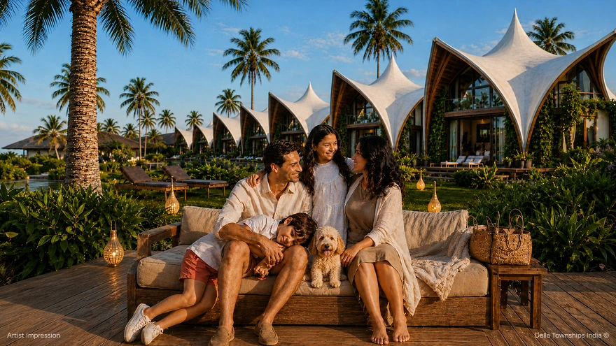 Private villa lifestyle blog feature by Della Townships