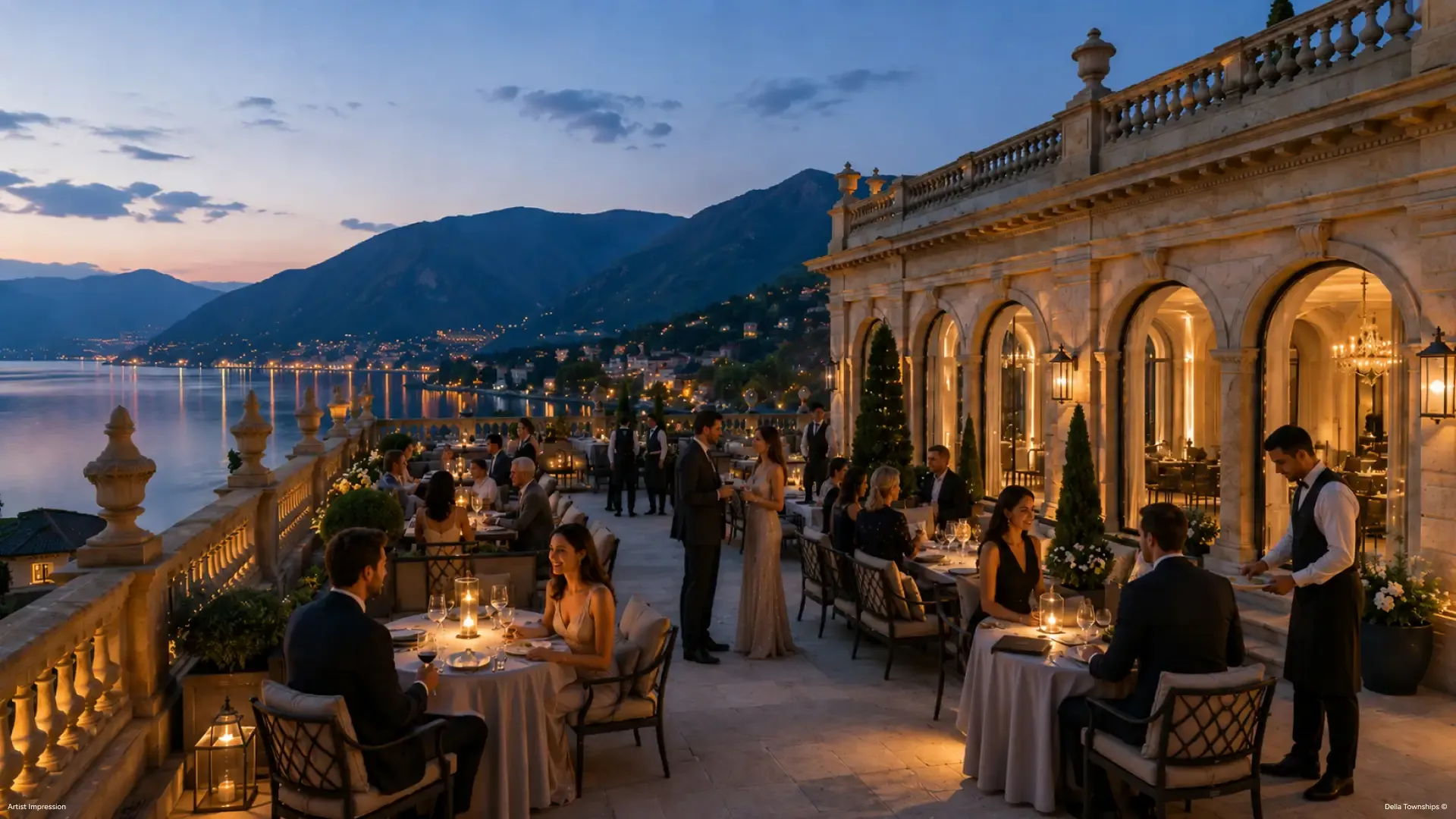 Lake Como-inspired fine dining experience in Dapoli by Della Townships