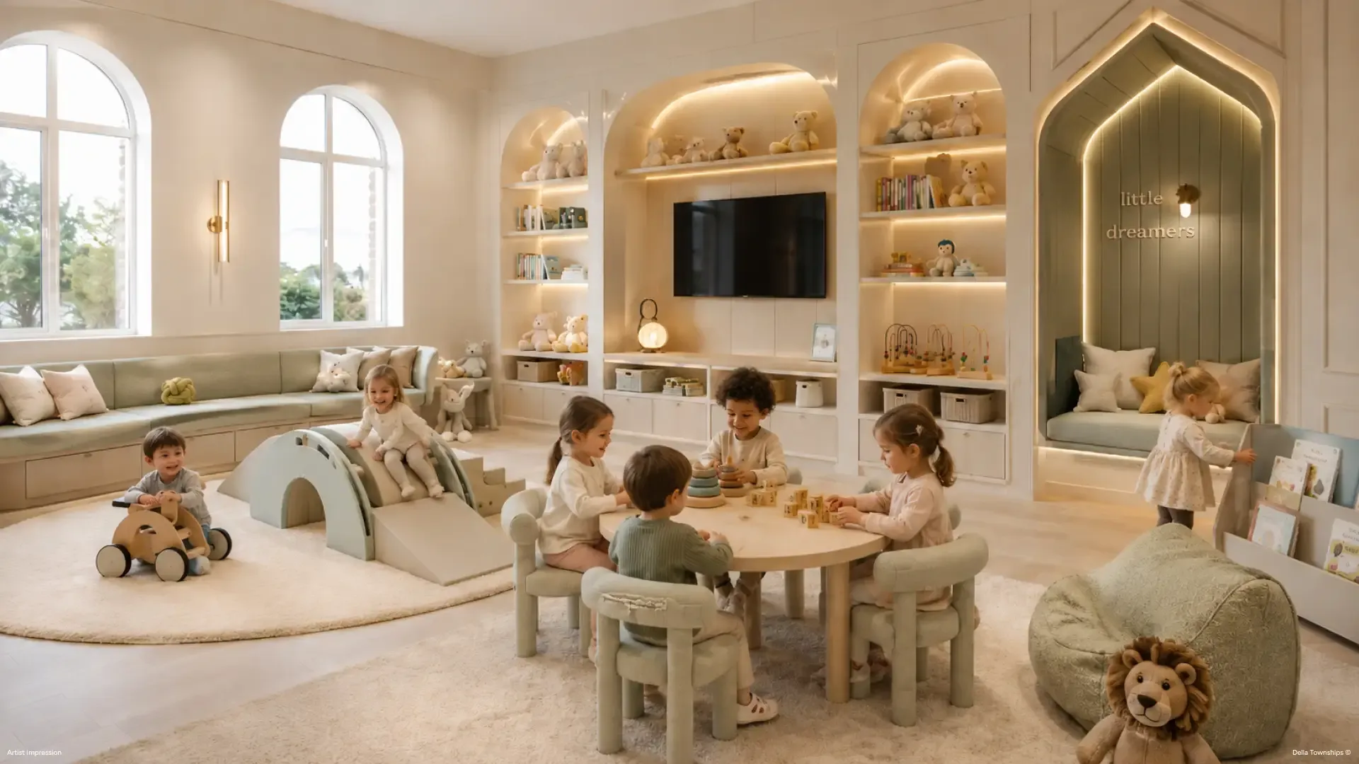 Kids Zone within the Design District at Della Lake Como Dapoli by Della Townships