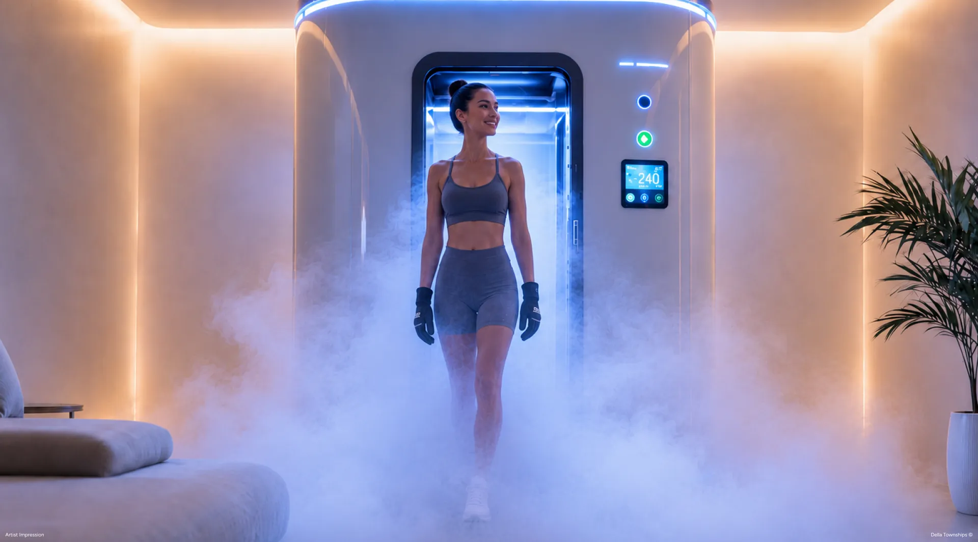 Cryotherapy treatment inspired by Mayr Life wellness at Della Townships