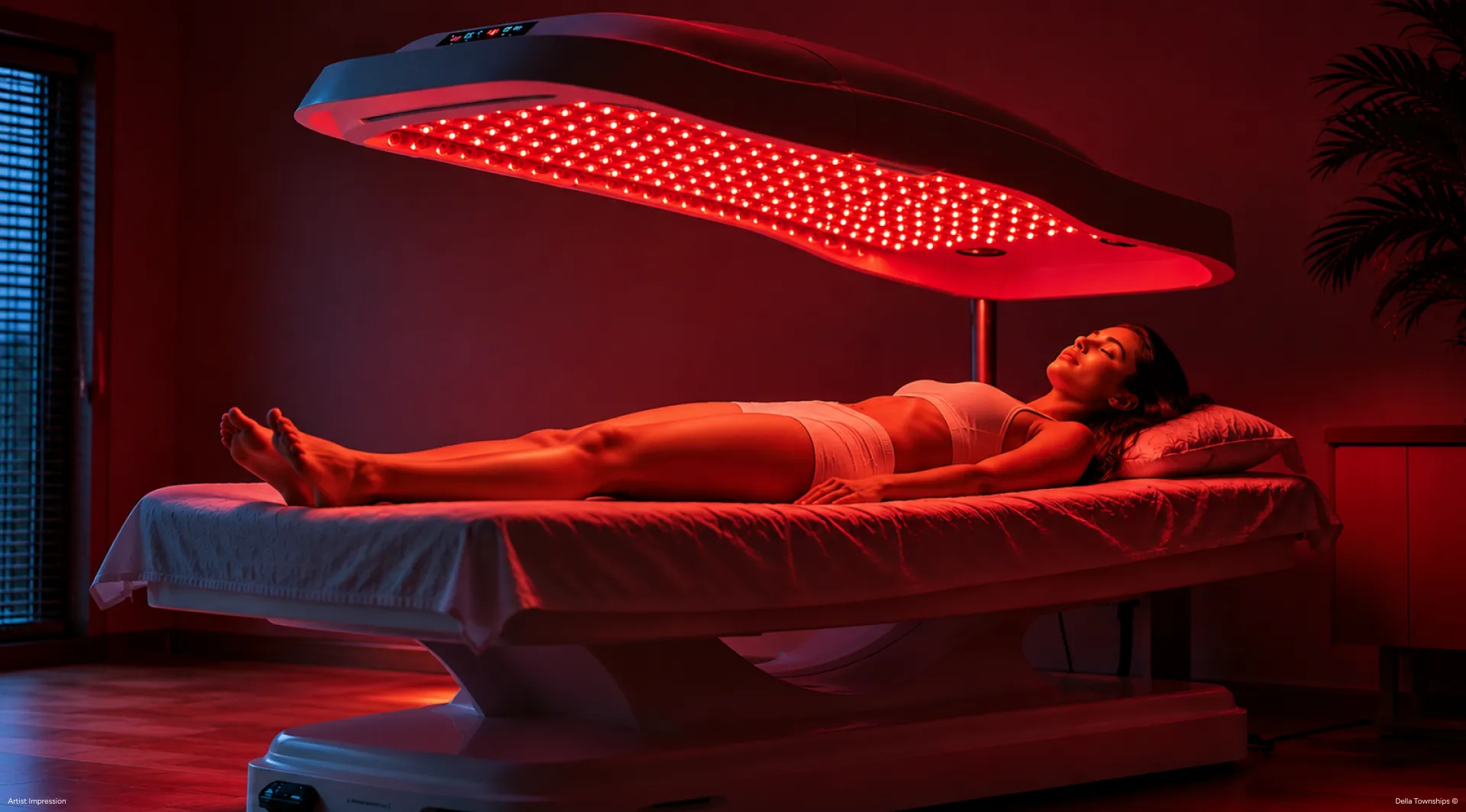 Mayr Life red light therapy experience at Della Townships for recovery, cellular rejuvenation and holistic wellness