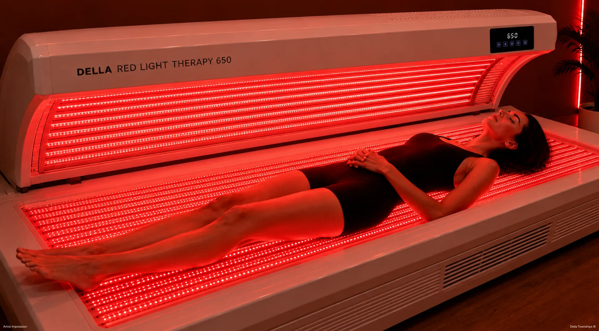 Mayr Life red light therapy experience at Della Townships for recovery, cellular rejuvenation and holistic wellness
