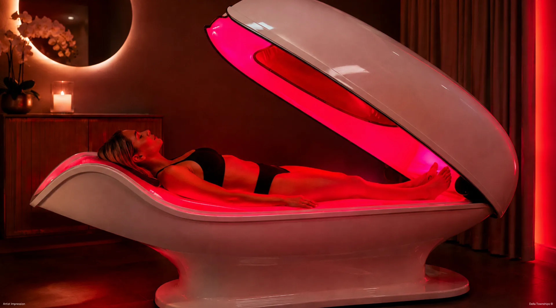 Mayr Life infrared therapy at Della Townships supporting relaxation, recovery and holistic wellness