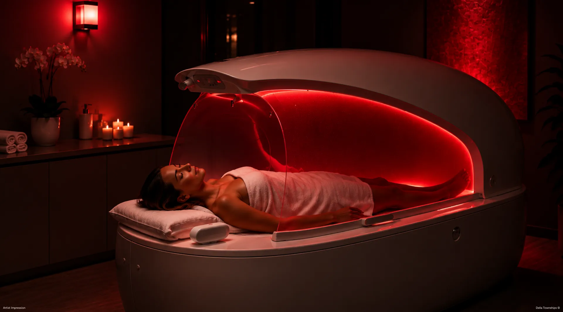 Mayr Life infrared therapy at Della Townships supporting relaxation, recovery and holistic wellness
