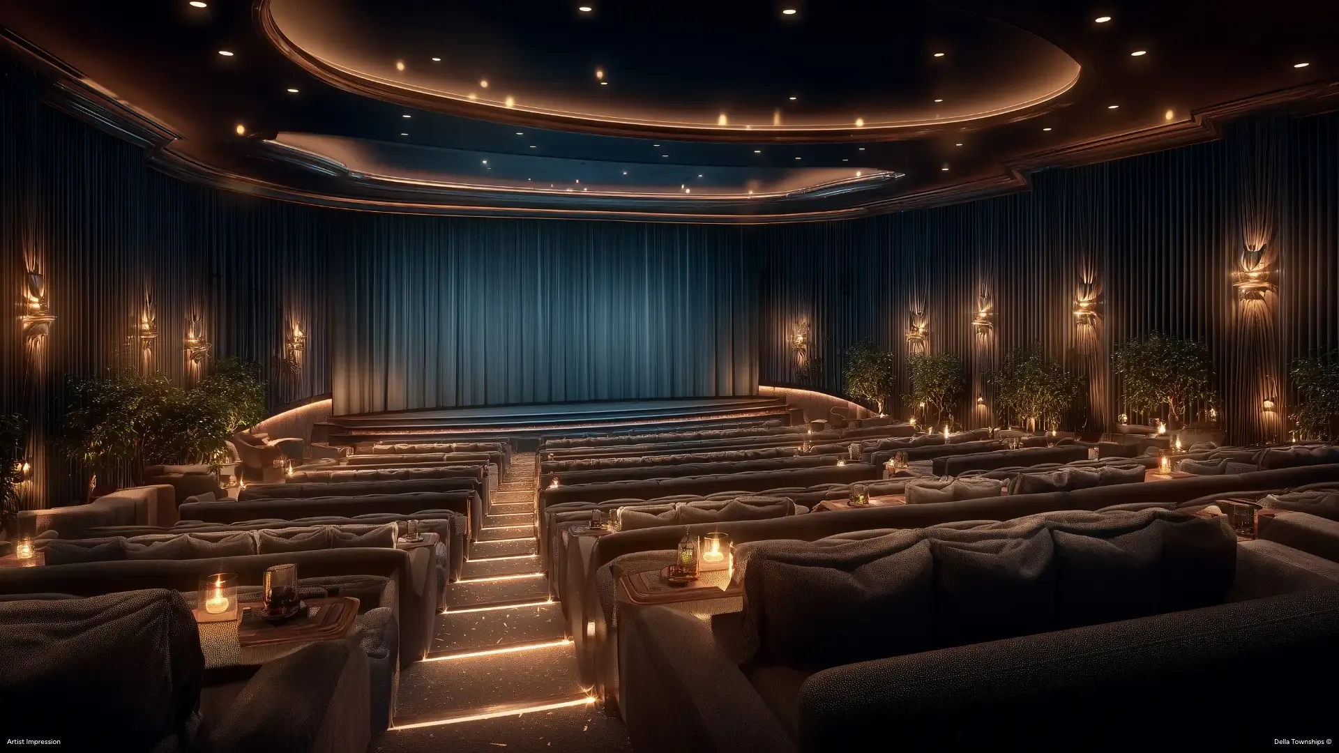 Luxury experience hall at Della Townships Nagpur Della Bor Wildlife Reserve & Racecourse Design District