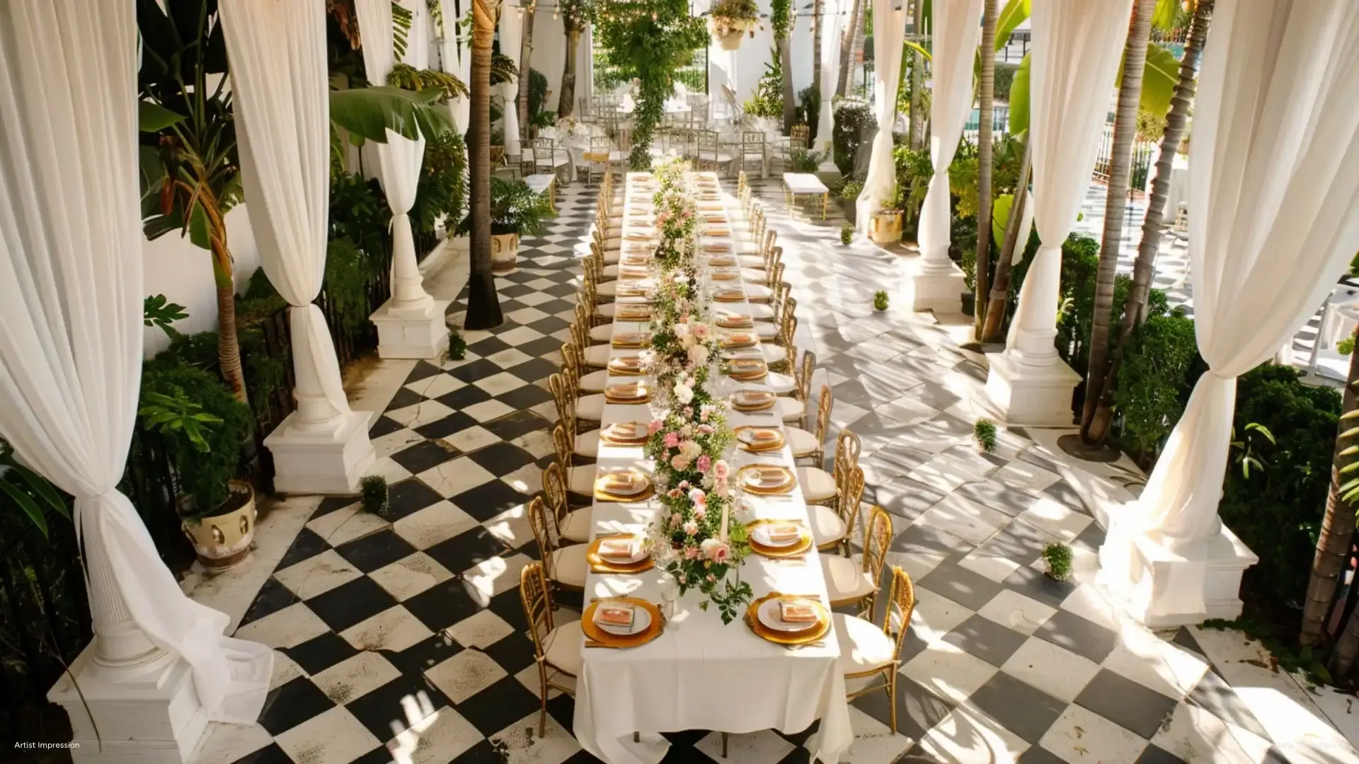 Outdoor wedding ceremony setup at Della Townships Nagpur Della Bor Wildlife Reserve & Racecourse