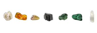 Della Townships Nagpur crystal pyramid healing stones including rose quartz lapis lazuli and green jade