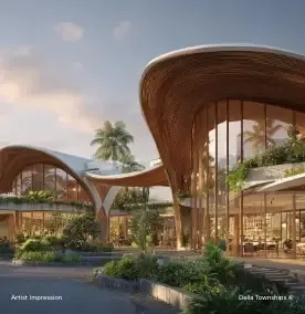 Design District and Luxury Retail Boulevard within Della Townships Nagpur European wellness township spanning 100000 sqft