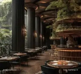 Della Townships Nagpur signature restaurants and lounges within the European Mayr based township