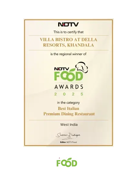 Villa Bistro by Della Townships wins Best Italian Premium Dining Restaurant at NDTV Food Awards 2025