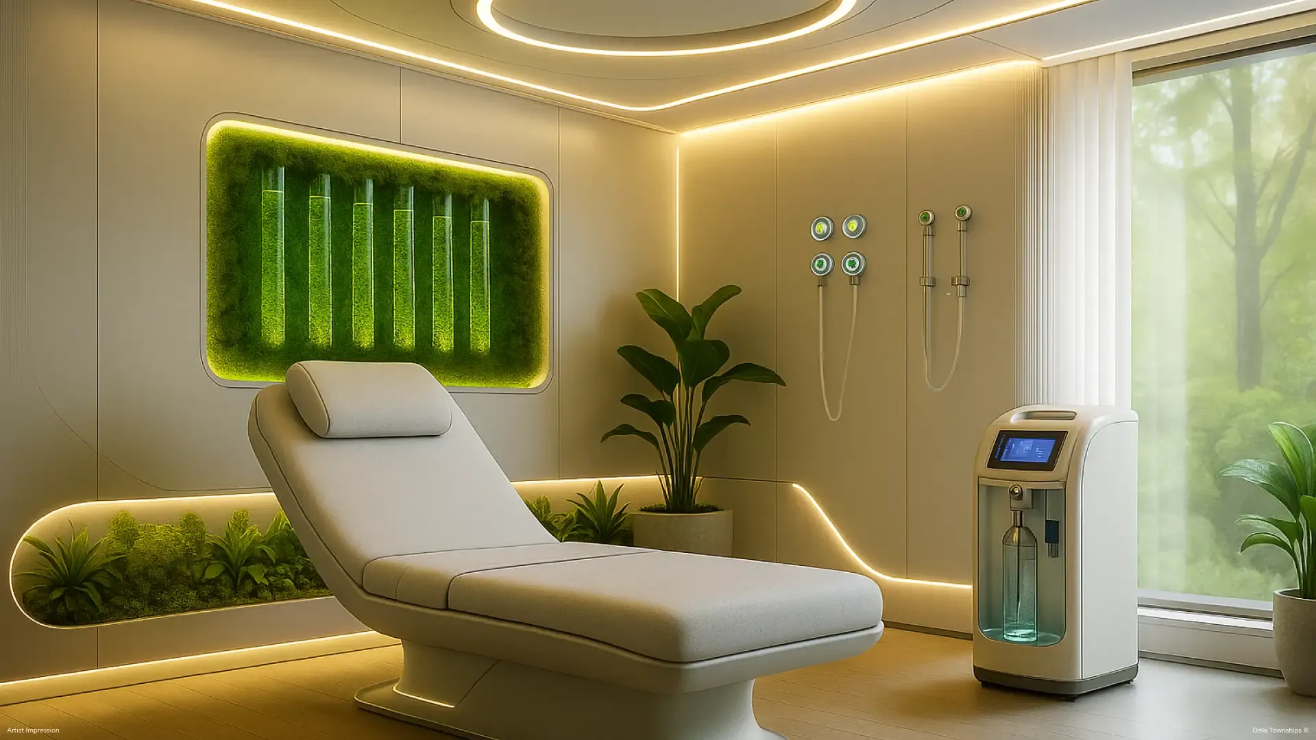 Oxygen therapy room at Della MayrLife Medical Wellness Township