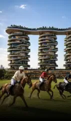 Luxury racecourse and polo club lifestyle destination by Della Townships