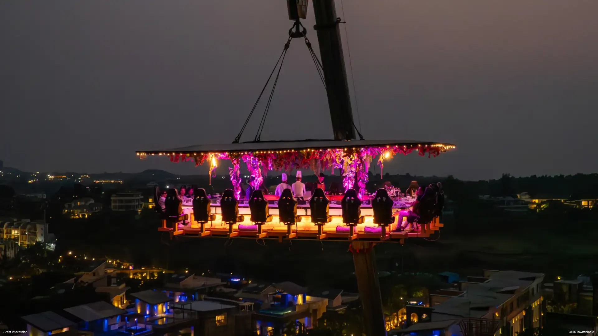 Luxury lounge and bar experience at Della Townships Racecourse Pune