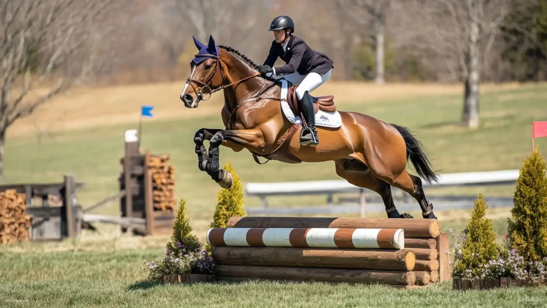 Live polo action at Della Racecourse and Polo Club within Della Townships Pune