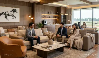 Private offices and coworking spaces at Della Racecourse Township in Raipur by Della Townships