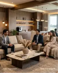 Private offices and coworking spaces at Della Racecourse Township in Raipur by Della Townships