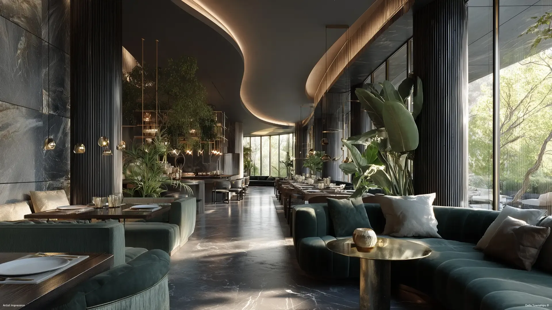 Fine dining experience at Design District Raipur by Della Townships