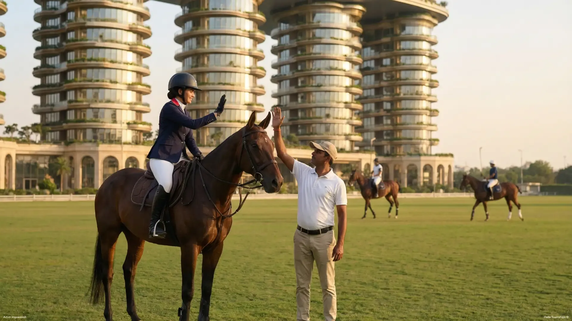 Professional riding school at Raipur by Della Townships