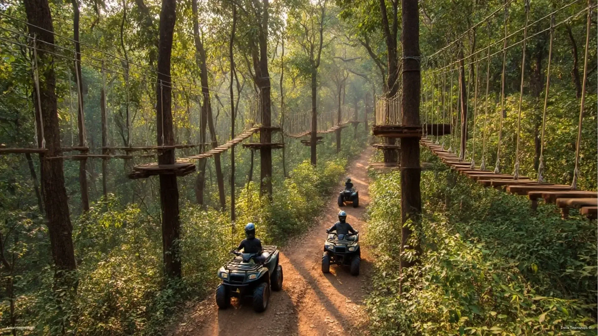 ATV ride at Della Ranthambore Extreme Adventure Park Rajasthan by Della Townships