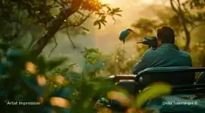 Birding safari in Ranthambore Rajasthan at Della wildlife reserve township by Della Townships