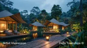 Exterior view of 5 star glamping resort at Della Ranthambore Reserve by Della Townships