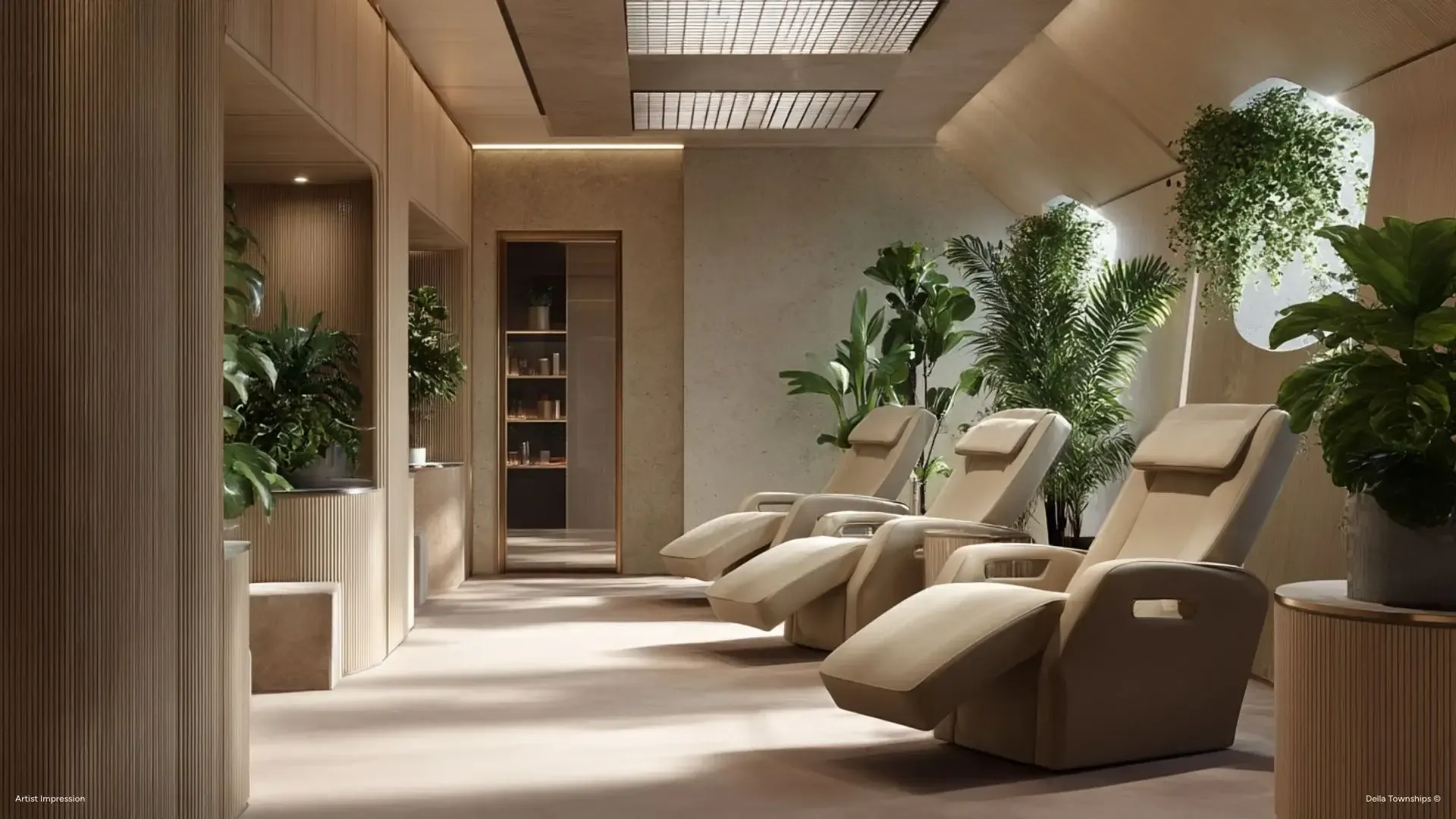 Luxury treatment suite at Della Mayrlife Medical Wellness by Della Townships
