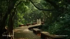 Guided nature trails inside Ranthambore wildlife themed township by Della Townships
