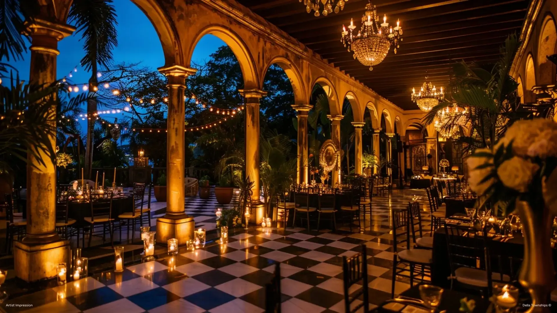 Outdoor destination wedding venue near Ranthambore National Park by Della Townships