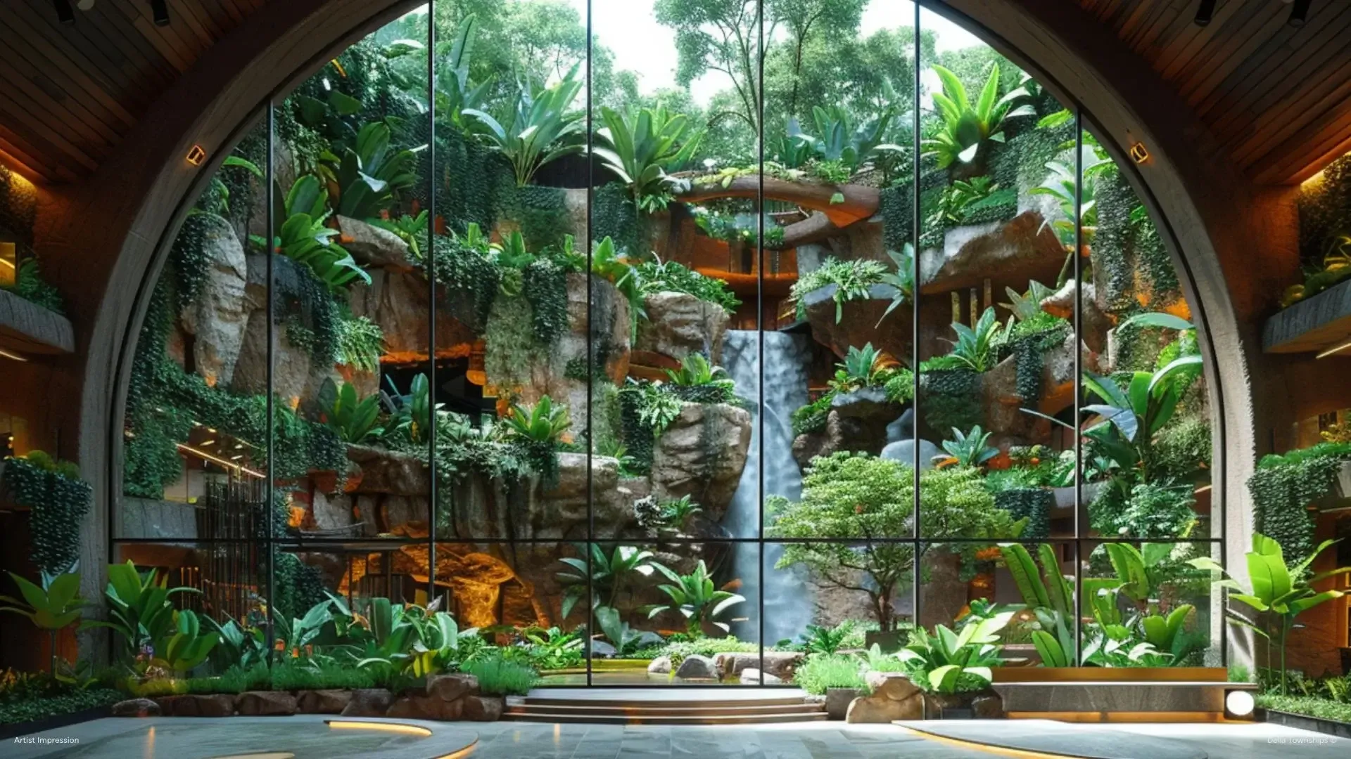 Interior of Della Global Wildlife Conservation Foundation at Ranthambore by Della Townships