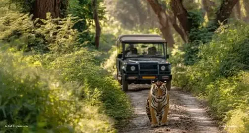 Wildlife sanctuary themed luxury township at Della Ranthambore Reserve by Della Townships