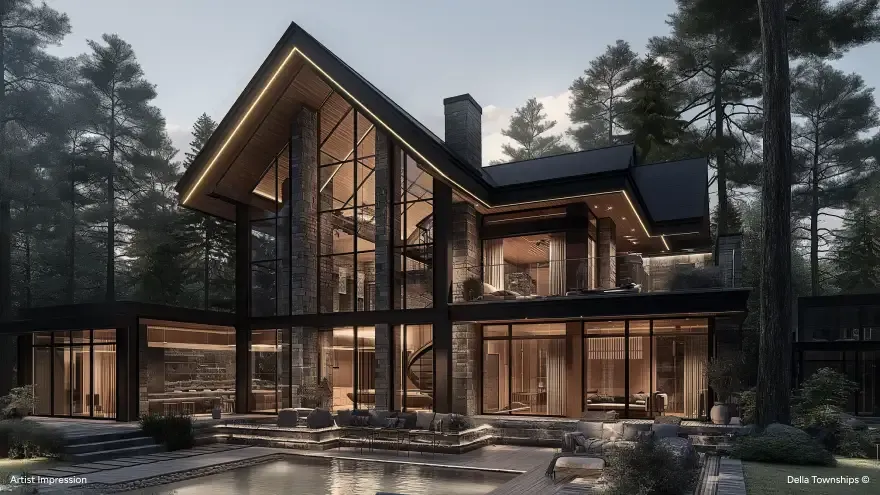 Luxury integrated township living space with modern interiors