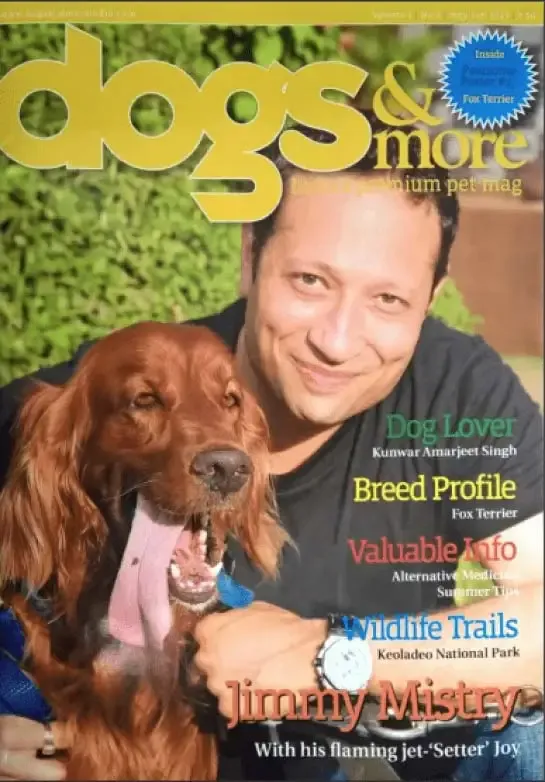 Jimmy Mistry press feature in Dogs & More, June 2015