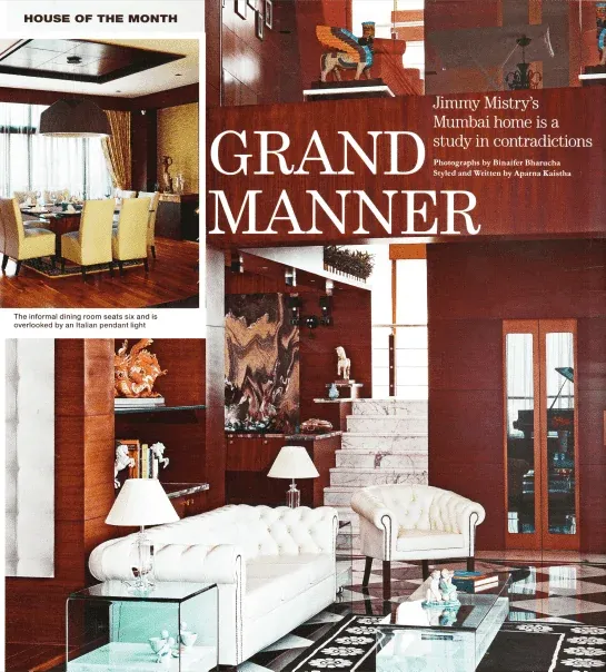Jimmy Mistry press feature in Grand Manner, June 2011