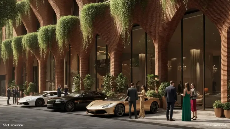 Luxury integrated township living space with modern interiors