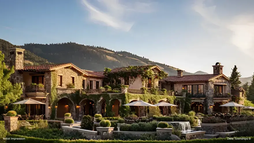 Luxury integrated township living space with modern interiors