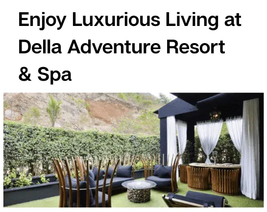 Amusement Park News feature on Della Adventure Resort and Spa developed by Jimmy Mistry