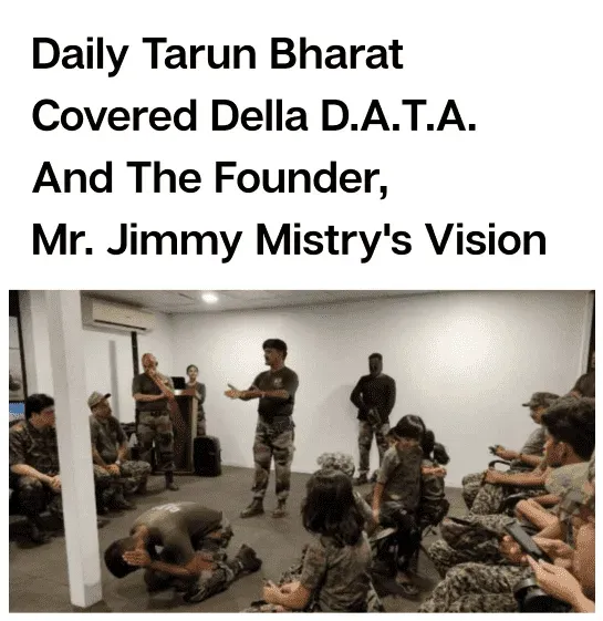Jimmy Mistry press feature in Daily Tarun Bharat, December 2019