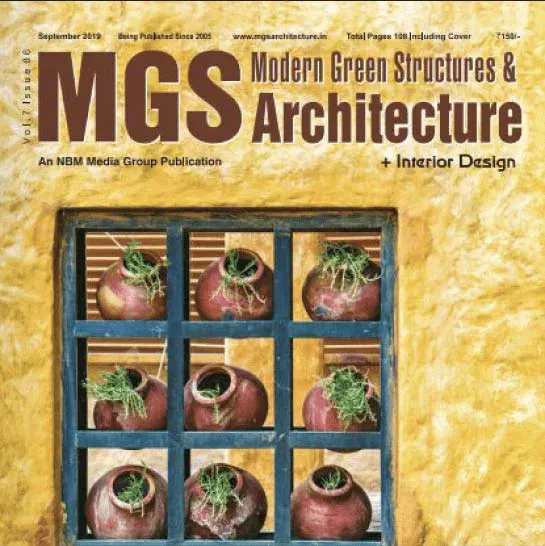 Jimmy Mistry press feature in MGS ARCHITECTURE, September 2019
