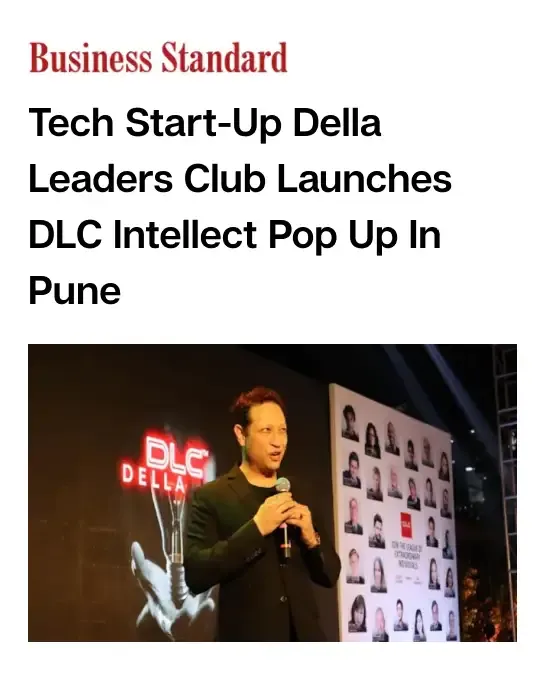 Business Standard coverage of Della Leaders Club intellect pop up initiative by Jimmy Mistry